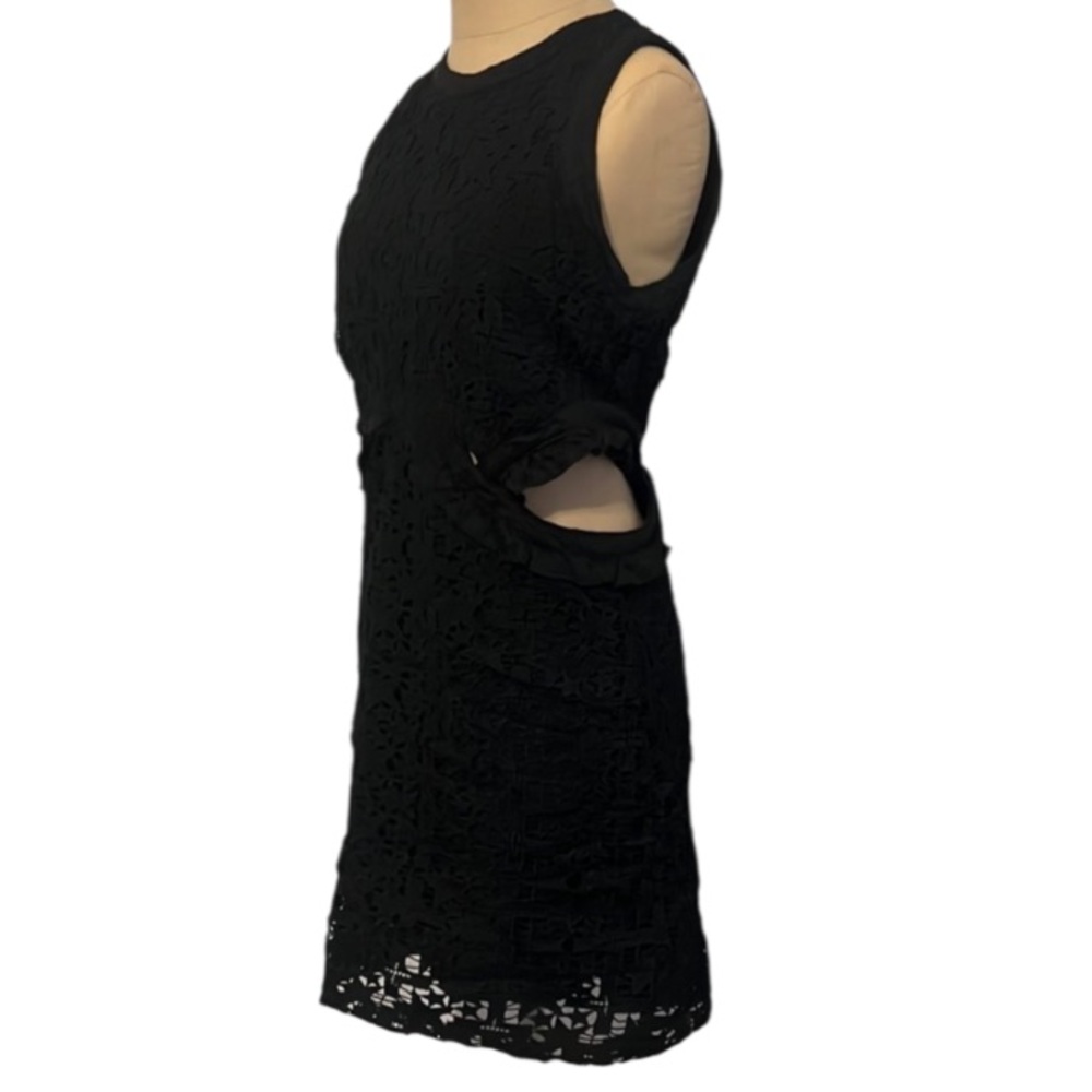 Authentic Saint Laurent luxury designer signature black star cutout dress sz 4 - Picture 7 of 11